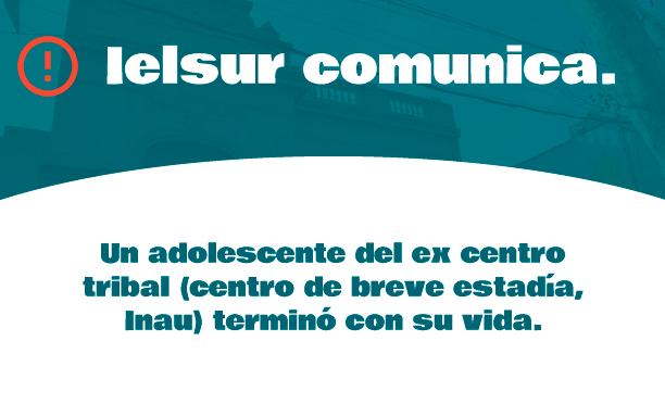 Lee más sobre el artículo Un adolescente del centro Tribal (centro de breve estadía, Inau) terminó con su vida.